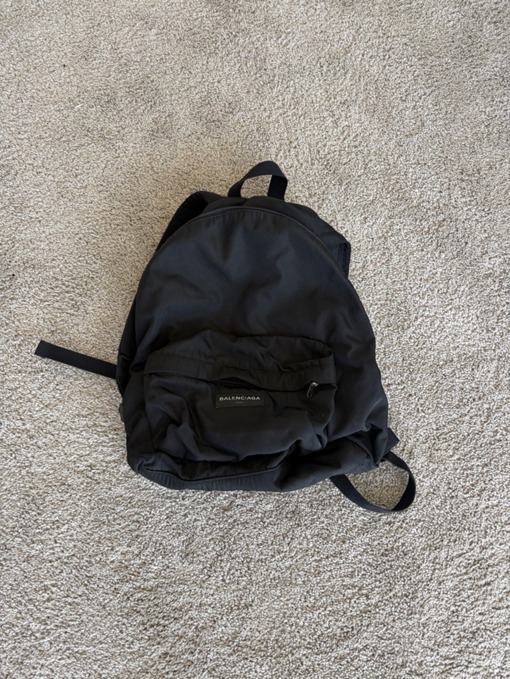 Balenciaga Black Nylon Everyday Backpack